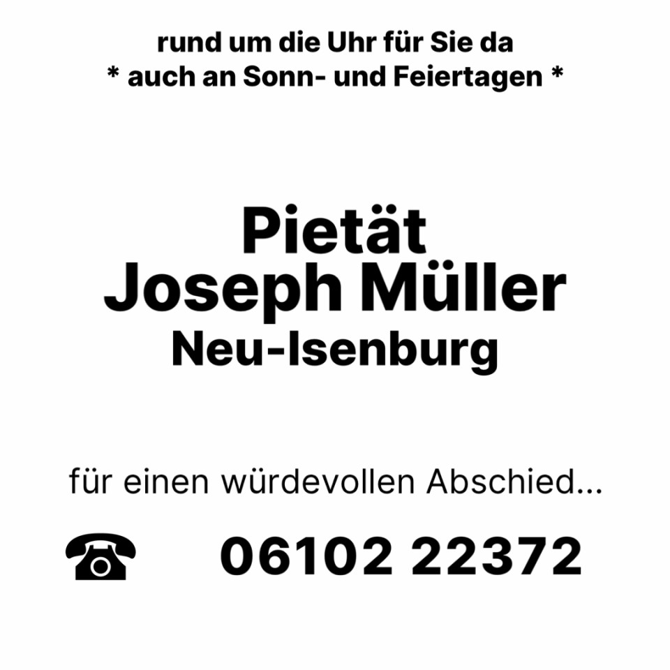 Beerdigungen Neu Isenburg